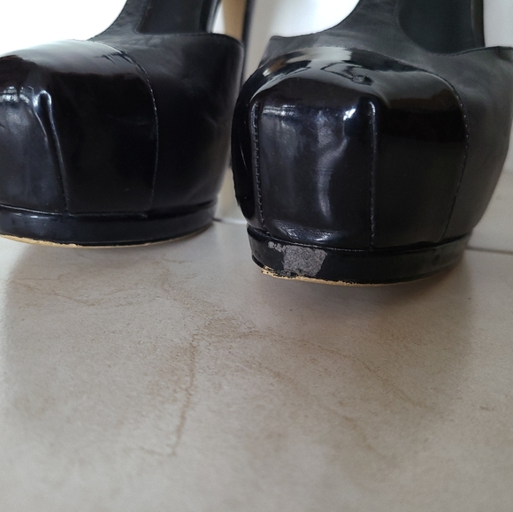 Truth or Dare by Madonna platform strap black heels sz 8 - Picture 4 of 7